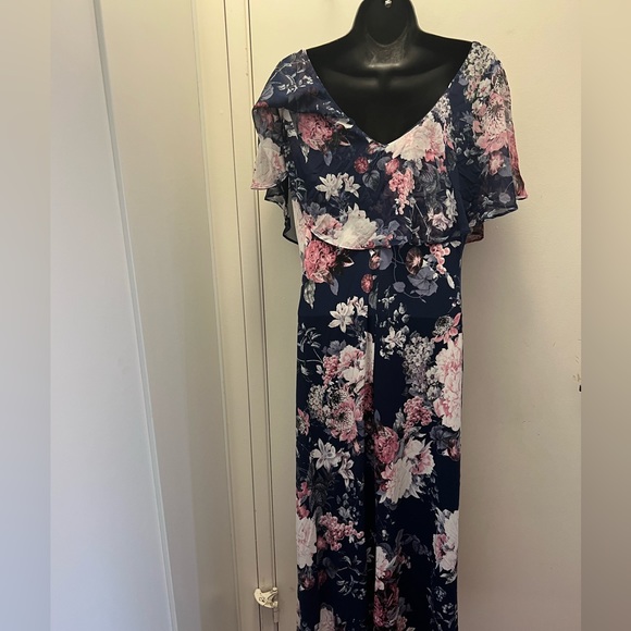 Long blue dress. #1369c - Picture 4 of 7